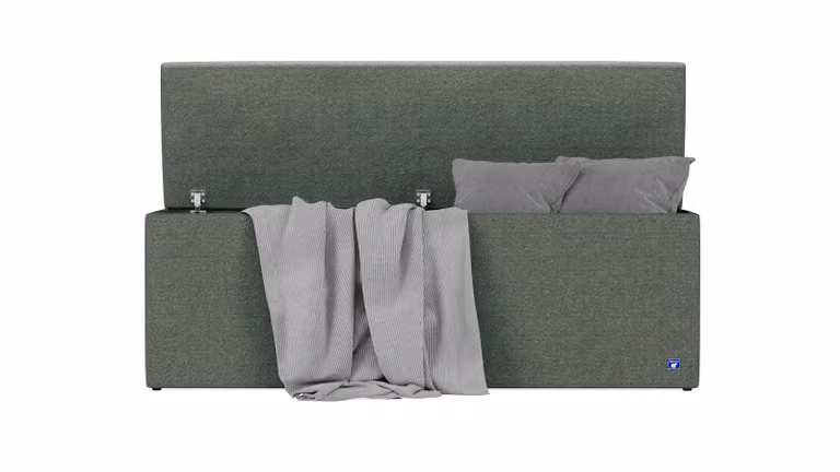 BRUNO opbergbank in groen met modern design en extra opbergruimte, Breedte: 160 cm