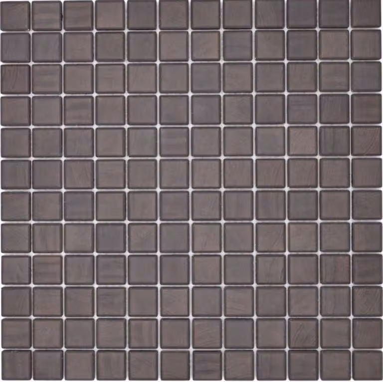 Keramische Mozaïektegels Wengé - 10 Mozaïekmatten met Matte Houtlook voor Keukenwand en Badkamer