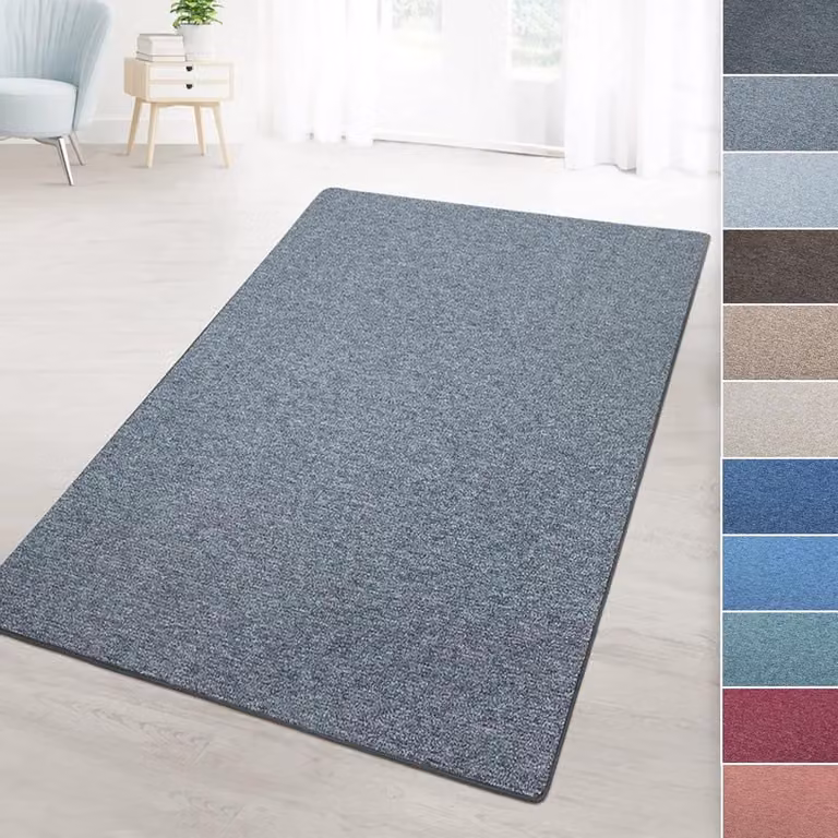 Donkergrijs vloerkleed runner voor woonkamer, keuken of hal, 80 x 200 cm