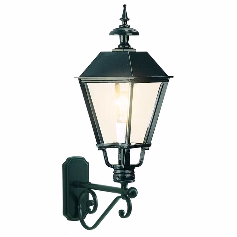 Nostalgische wandlamp Breukelen zwart van KS Verlichting