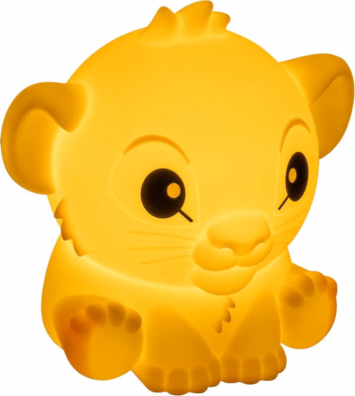 Paladone Simba SquishyGlo LED Nachtlamp voor de kinderkamer, Warm Wit