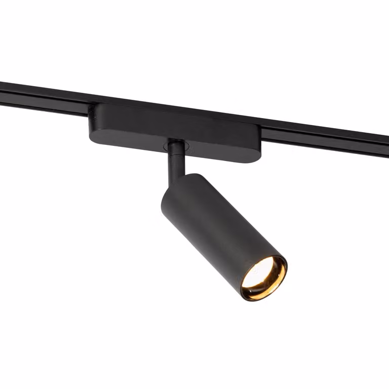 Qazqa Moderne LED Spot voor 1-fase Railsysteem - Zwart - 4.5W - 3000K