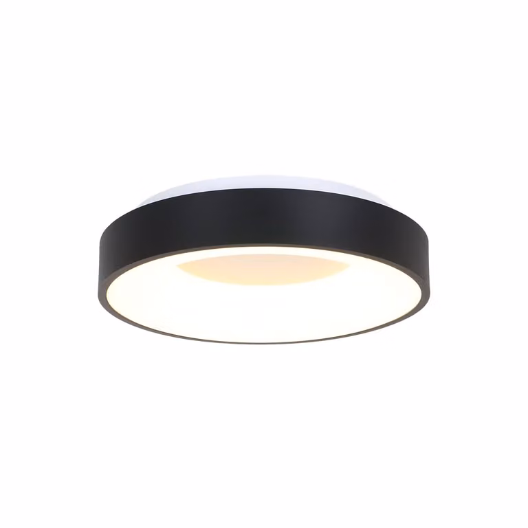 Steinhauer Ringlede LED-plafondlamp zwart Ø 38 cm