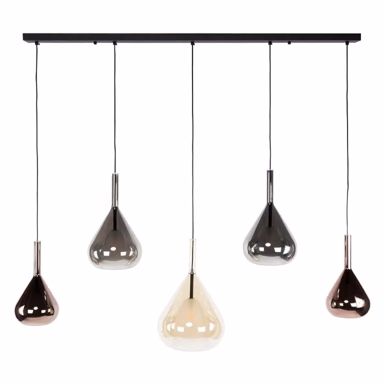 Nest of Nora Naro Hanglamp - 5-lichts - Modern - Zwart