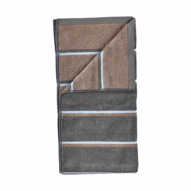 Zone Denmark Sauna handdoek Olive green-taupe-blue fog, 70 x 140 cm