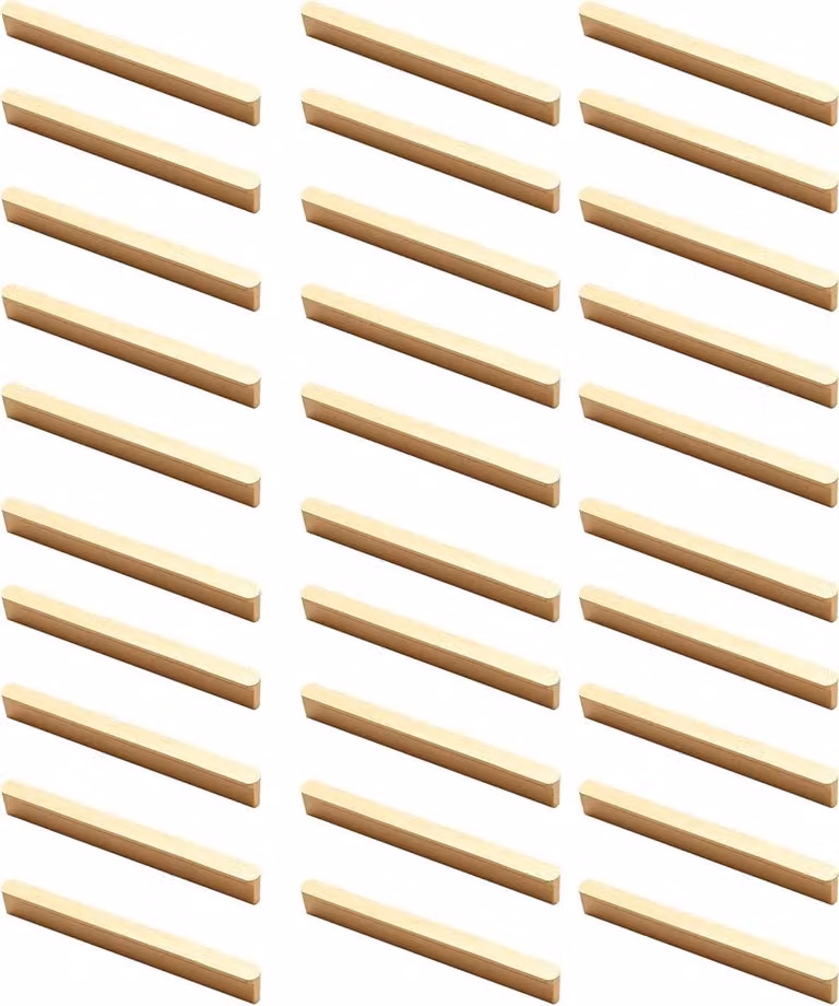 Meubelknoppen Kast Grepen - Geborsteld Aluminium - Goud - 128 mm