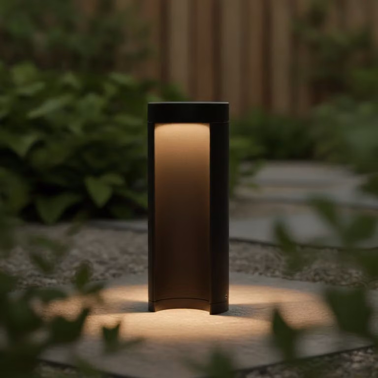 Lyora Tuinlamp Tien antraciet/zwacht 25 cm