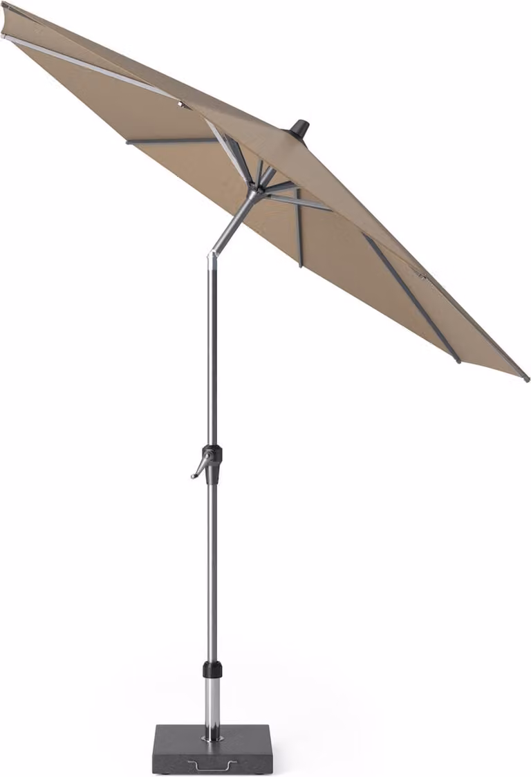 Platinum Sun & Shade Riva Middenstokparasol - Ø250cm - Taupe - Kantelbaar met Easy-up draaisysteem en 96% UV-bescherming