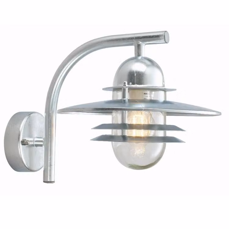 Franssen Selva landelijke wandlamp zinkgrijs 27 cm