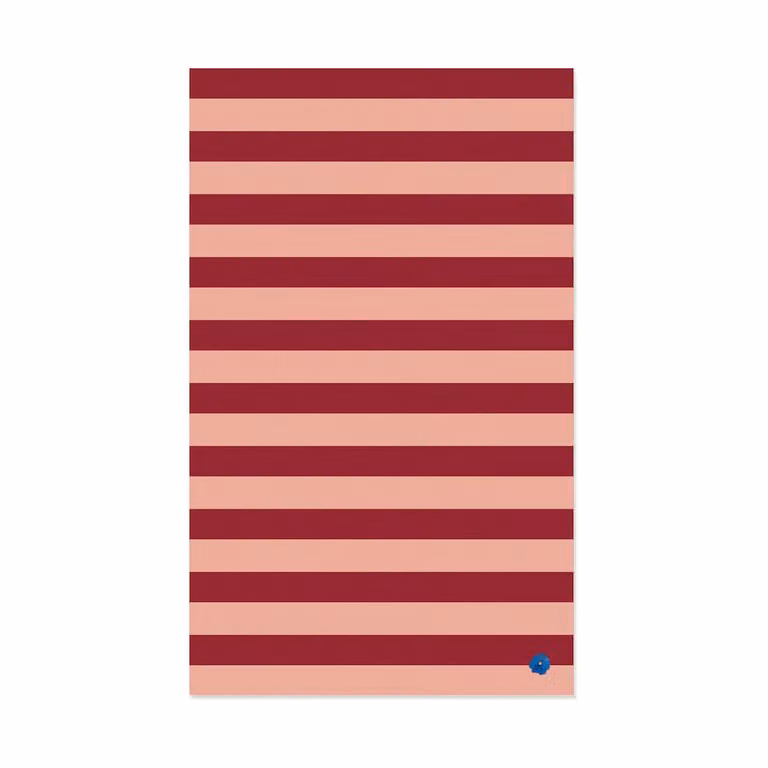 Byon Leya Stripe Tafelkleed Rood-roze B/D/H: 150 x 250 cm