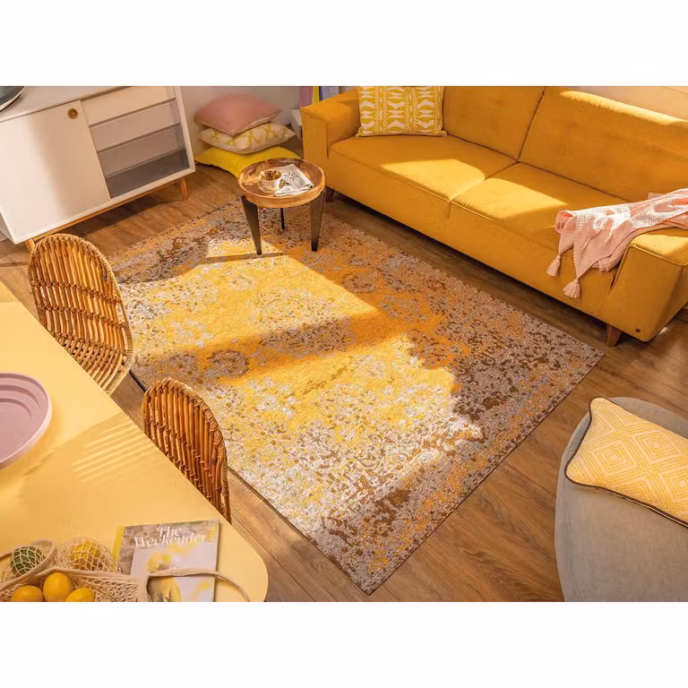 home24 Loper Funky Orient Kirman vloerkleed goud/geel B: 75 cm, L: 290 cm