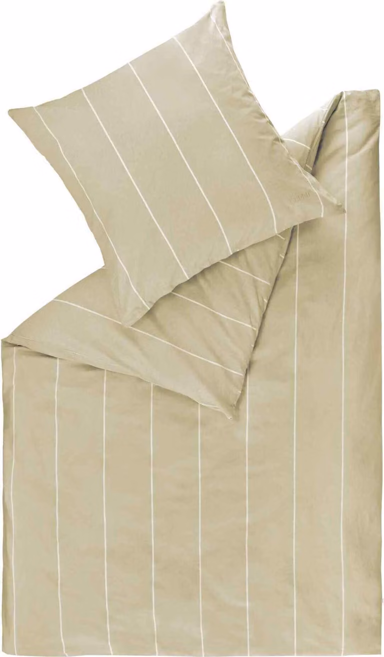 ESPRIT HARPLINES Versterkt Beddengoed met Kussenslopen Beige, 135 x 200 cm