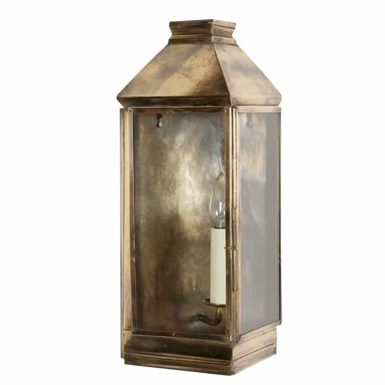 Limehouse Greenwich Landelijke Buitenlamp - Handgemaakt - Zilver - Wandmontage