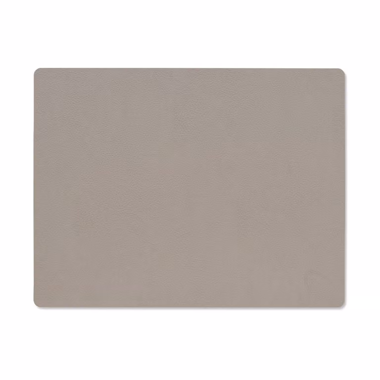 LIND DNA Serene placemat vierkant Ash B/D/H: 26,5 x 34,5 cm