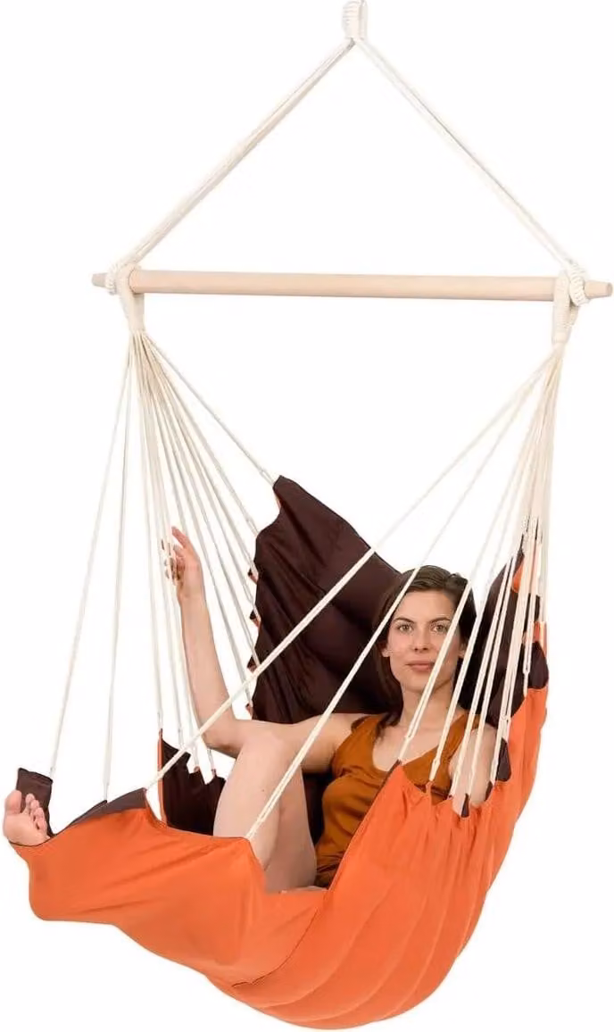Amazonas Moderne Lounge Hangstoel California Terracotta Oranje