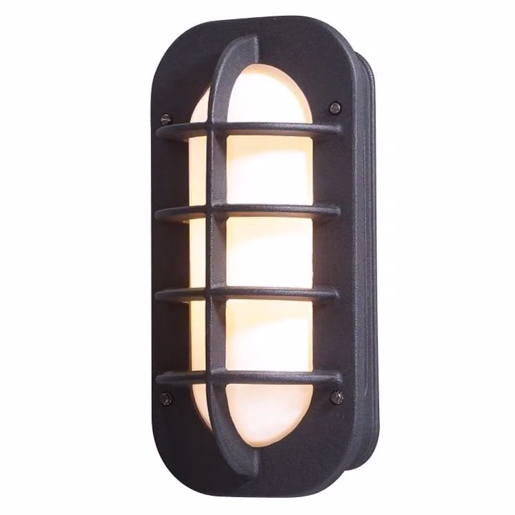 Konstsmide Loke Plug Design Wandlamp met Stopcontact in het zwart