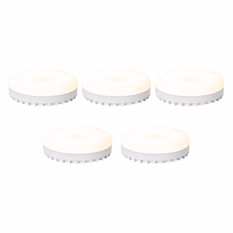 LUUMR Set van 5 Smart GX53 dimbare LED lampen, wit, 9W, 806 lm, Zigbee