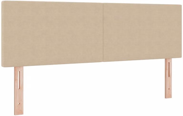 vidaXL LED Hoofdbord met hoofdeinde in grijze en groene corduroy stof, 160 cm