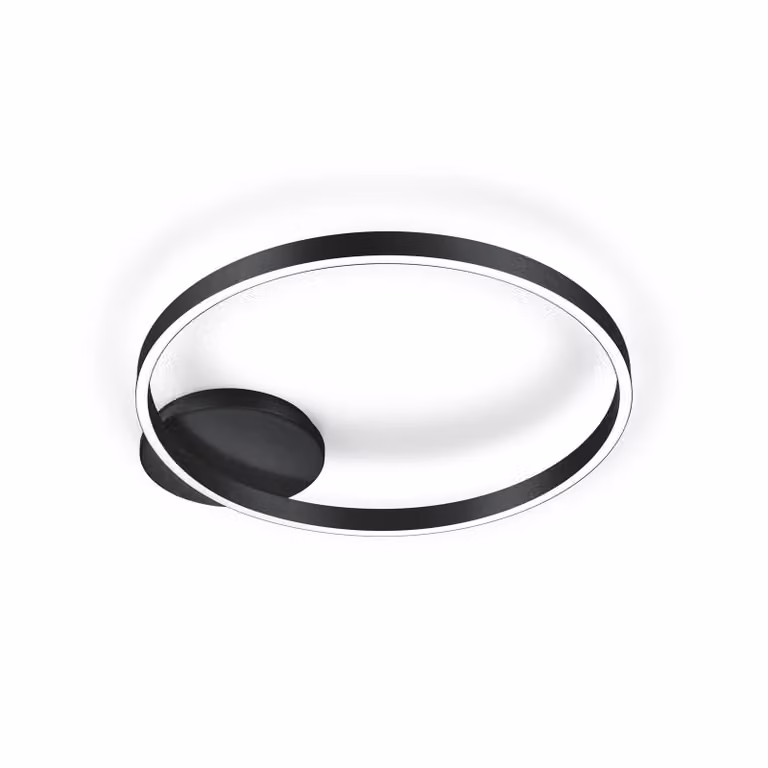 Knapstein Anel LED-plafondlamp, zwart, modern, dimbaar
