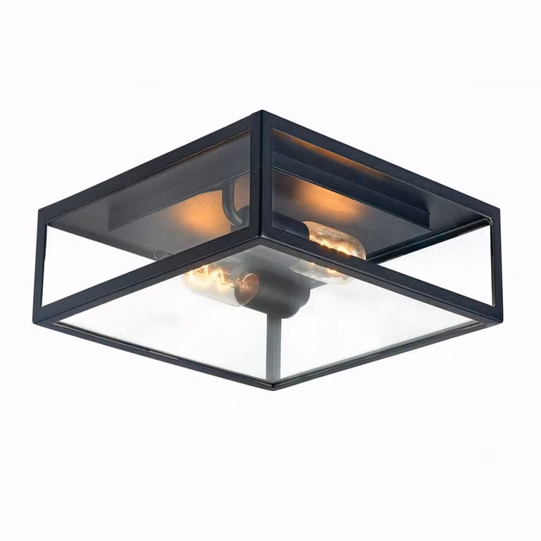 Landelijke plafondlamp Lofoten Franssen - Zwart