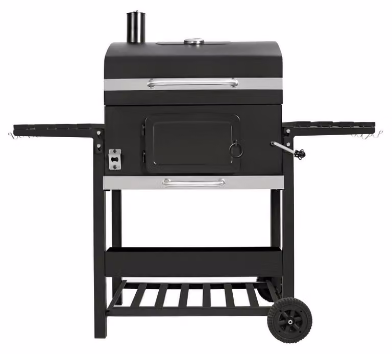 Monster Shop XL-BBQ rookoven en draagbare houtskoolgrill voor in de tuin