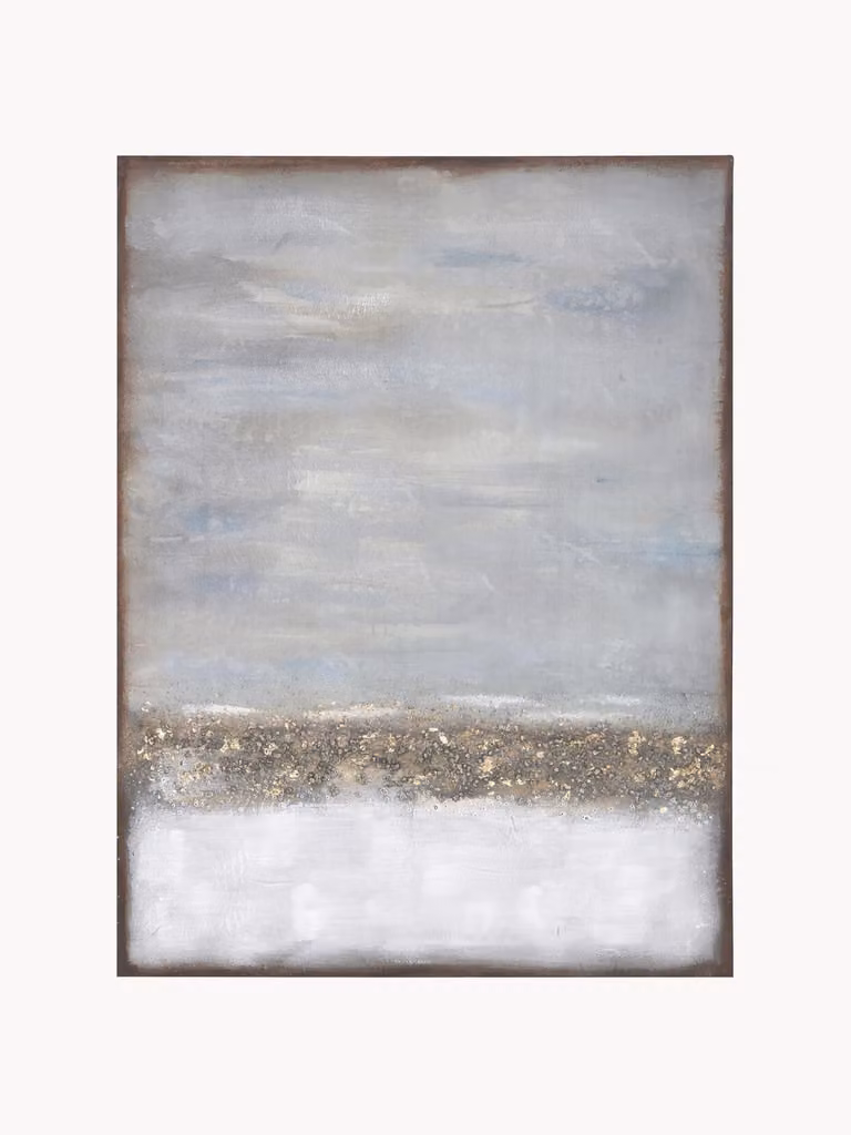 Kare Design Handbeschilderd Canvasdoek Abstract Horizon