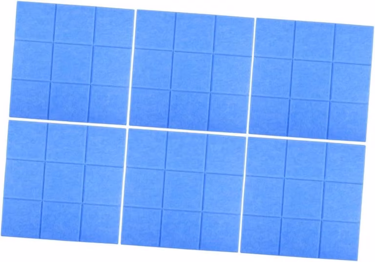 Akoestische Panelen Hemelsblauw - Set van Geluidsisolerende Viltpanelen - Polyestervezel - 30 x 30 cm