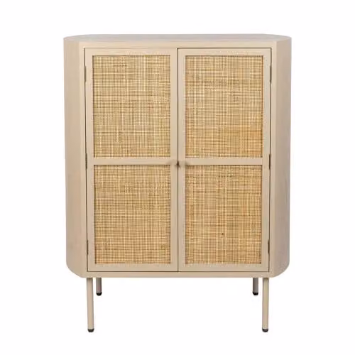 Housecraft Living wandkast Amaya van hout en rattan