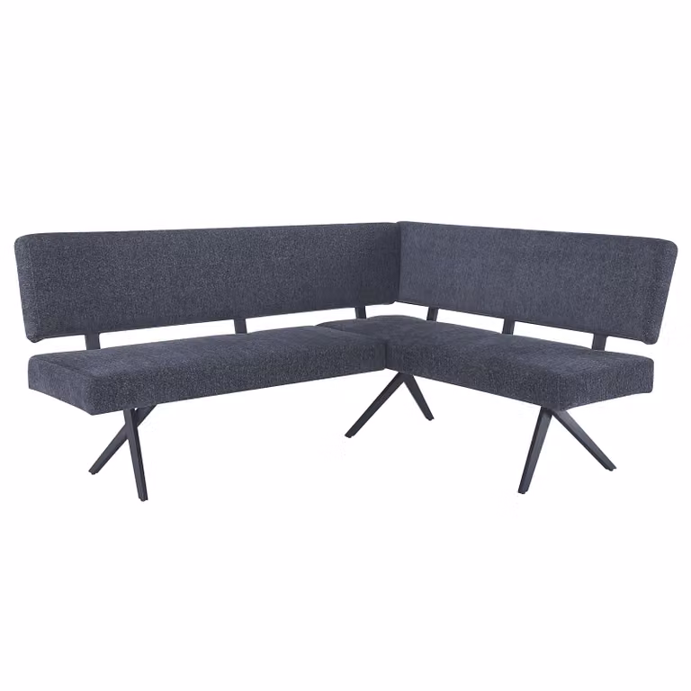 home24 Hoekbankje Ritoge Grijs/Donkergrijs B: 190 cm, D: 88 cm, H: 150 cm