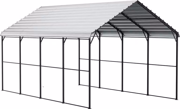 VEVOR Metalen carport voor auto's en boten, 3,66 x 6,10 m