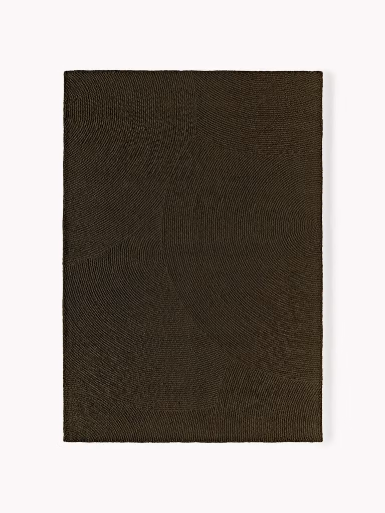 Westwing Collection Eleni handgetufte wollen ronde loper met geometrisch patroon