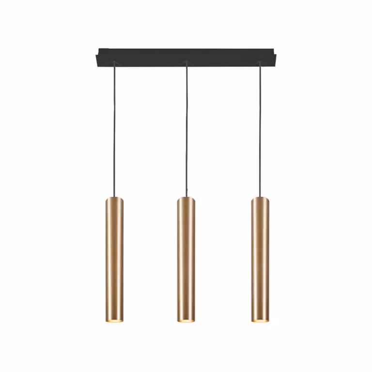 Lyora Eye hanglamp zwart/goud voor kantoor en thuis