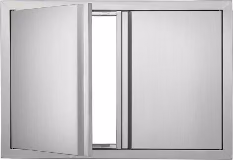 VEVOR Dubbele roestvrijstalen grilltoegangsdeur voor buitenkeukens, B/D/H: 710 x 482 mm