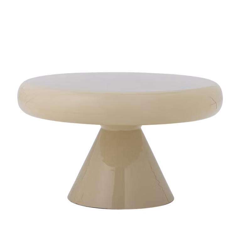 Bloomingville Ronde Salontafel Ricko Beige B: 60 cm, H: 35 cm