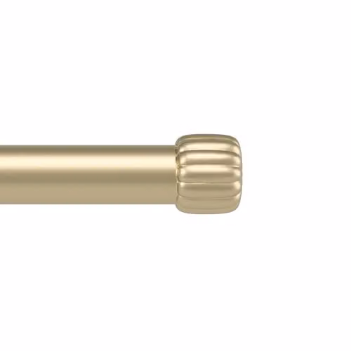 Umbra Cleo Gordijnroede met geplooide knoppen, Goud, Breedte: 168-305 cm