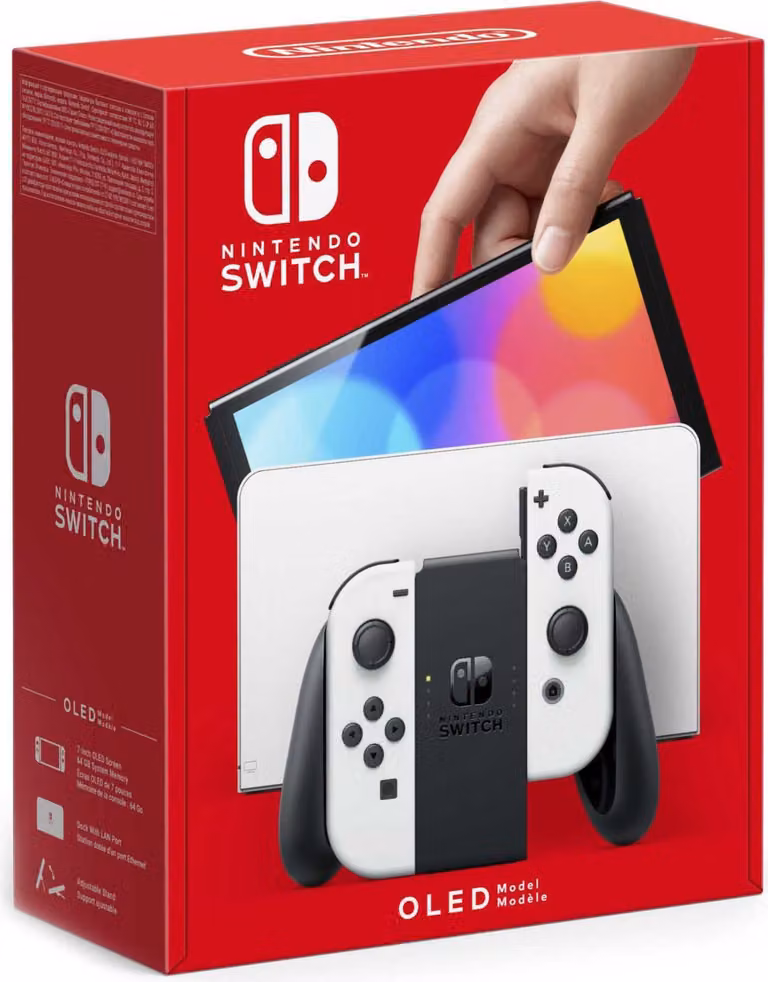Nintendo Switch console OLED model wit