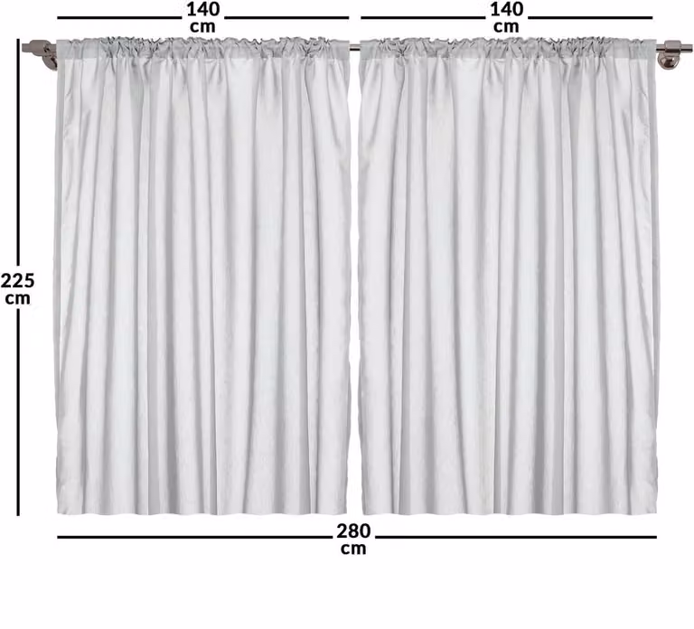 Abakuhaus Rustieke Gordijnen Elf Meisje met Kranz Boom, 2 stuks, Beige Groen en Roze, Breedte: 140 cm, Hoogte: 225 cm