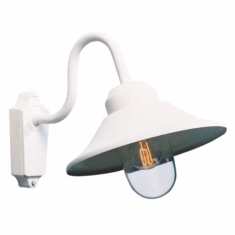 Konstsmide Vega Wandlamp Wit E27 voor de Tuin