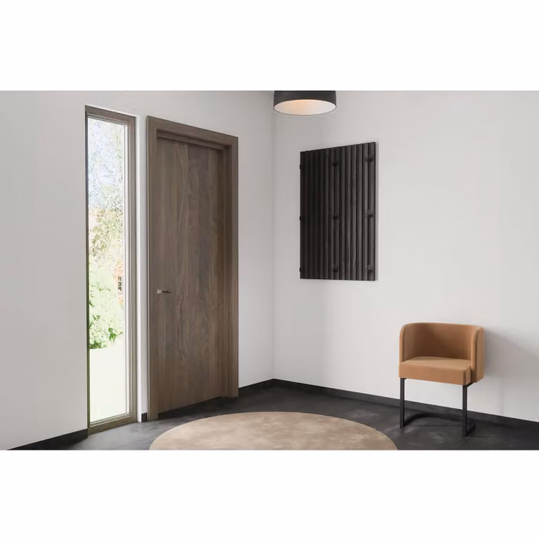 home24 Akoestisch paneel Nimes gecoate spaanplaat bruin B: 114 cm, H: 73 cm, D: 3 cm