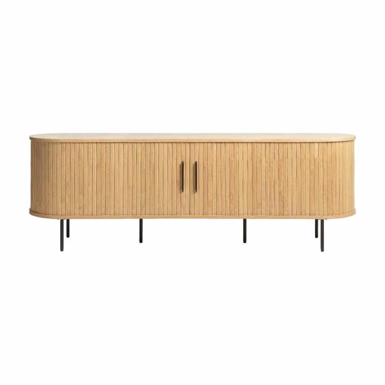 Nest of Nora Tv-meubel Nova - 180 cm breed - Met schuifdeuren - Eikenfineer - Naturel