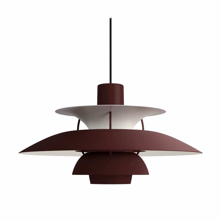 Louis Poulsen PH 5 hanglamp rood, diameter: 50 cm