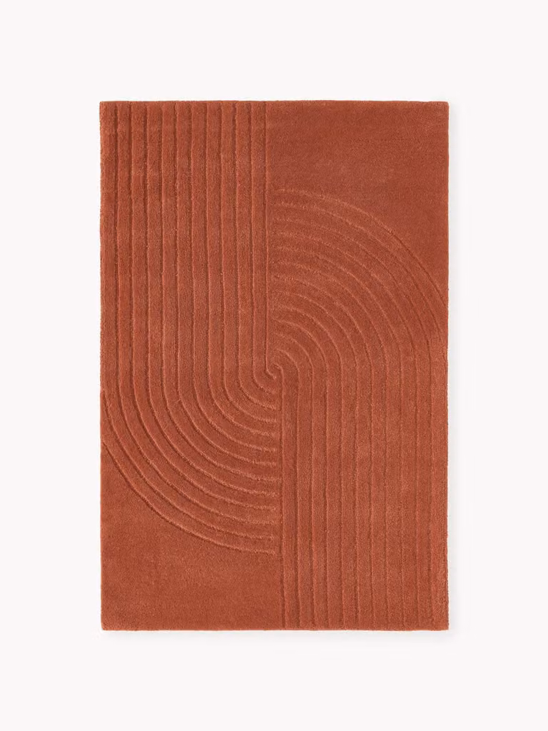 Westwing Collection Mason handgetuft wollen vloerkleed met geometrisch design