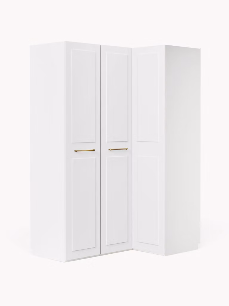 Westwing Collection Modulaire hoekkast Charlotte van hout, Breedte: 165 cm, Hoogte: 236 cm