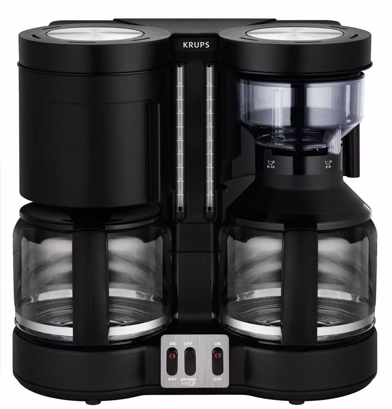 KRUPS Koffiezetapparaat KM8508 DUOTHEK, zwart, 2 x 10 kopjes
