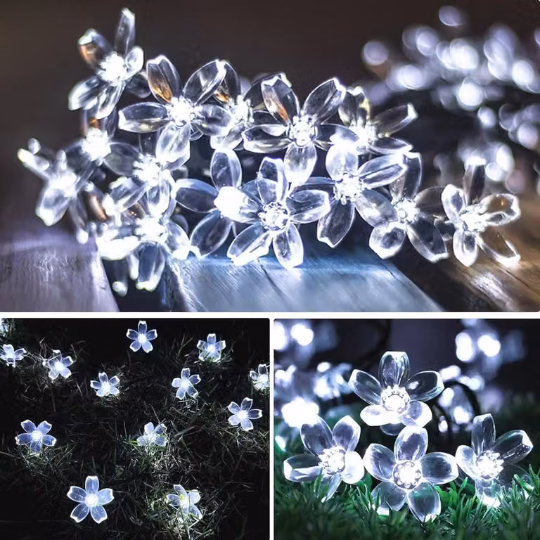 Lichtslingers op zonne-energie - Waterdichte decoratieve verlichting met 8 modi voor tuin en terras