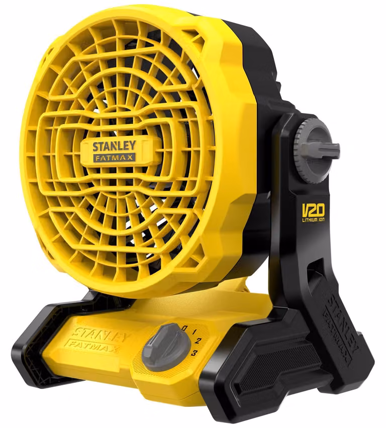 Stanley Ventilator SFMCE001B-XJ met 3 snelheden en 8 uur autonomie