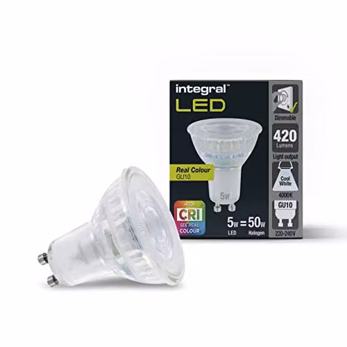 Integral LED GU10 Real Colour Premium gloeilamp - Warmwit - CRI95 - Dimbaar