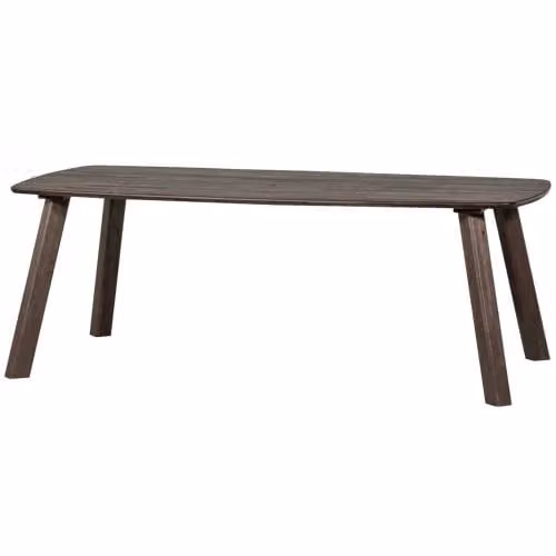 WOOOD Tablo Ovaal Eettafel Scandinavisch Design - Bruin - B: 220 cm, D: 100 cm, H: 74 cm