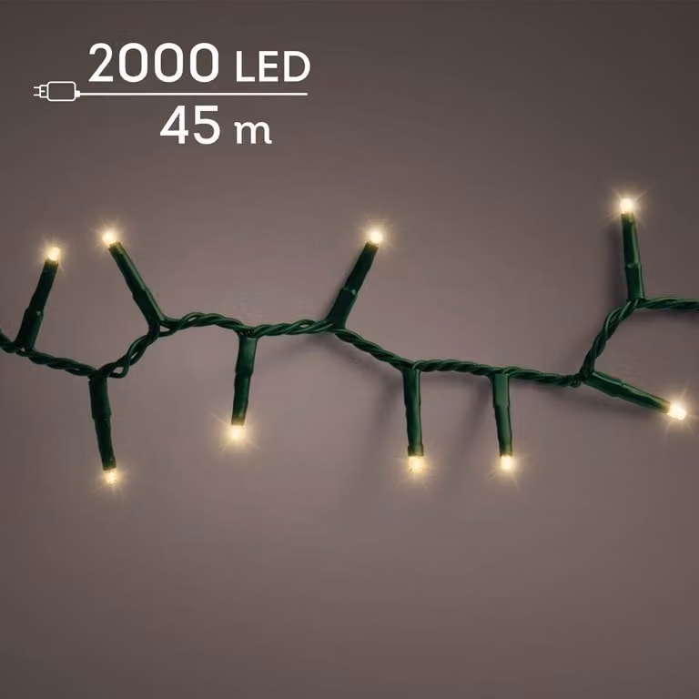 Lumineo LED compact rice lights 2000 lampjes soft gold