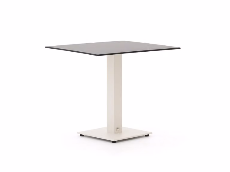 Forza Furniture Tuineettafel Forza Vierkant Bruin Kunststof Aluminium B/D/H: 70 x 70 x 70 cm